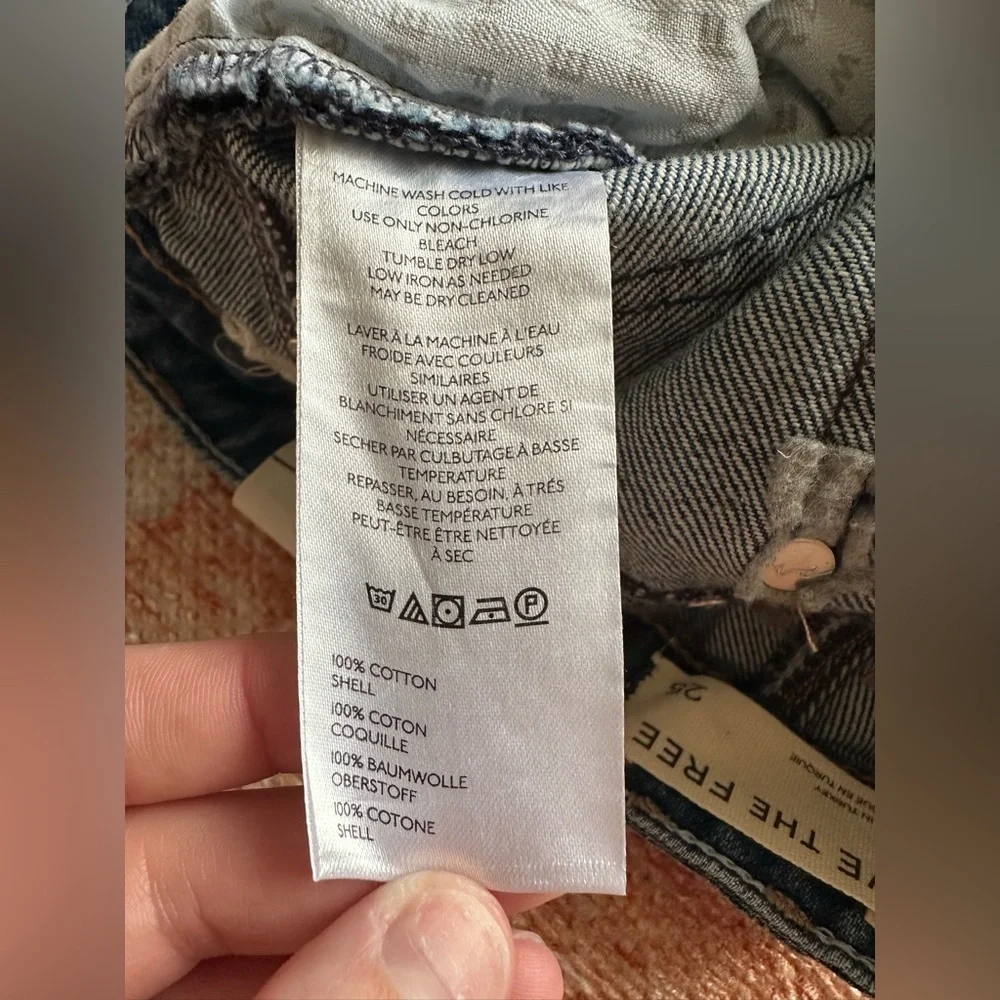 NWT We The Free - Adele Denim Skort size 25 low rise grunge utility - Picture 10 of 11